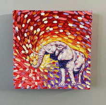 Load image into Gallery viewer, Abstract Elephant Original Oil Painting
